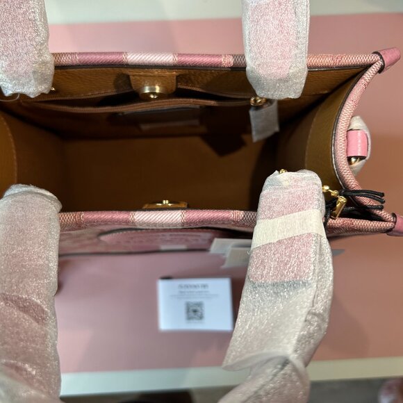 NWT Coach Dempsey Tote Bag 22 In Signature Jacquard With Coach Patch - Picture 6 of 10